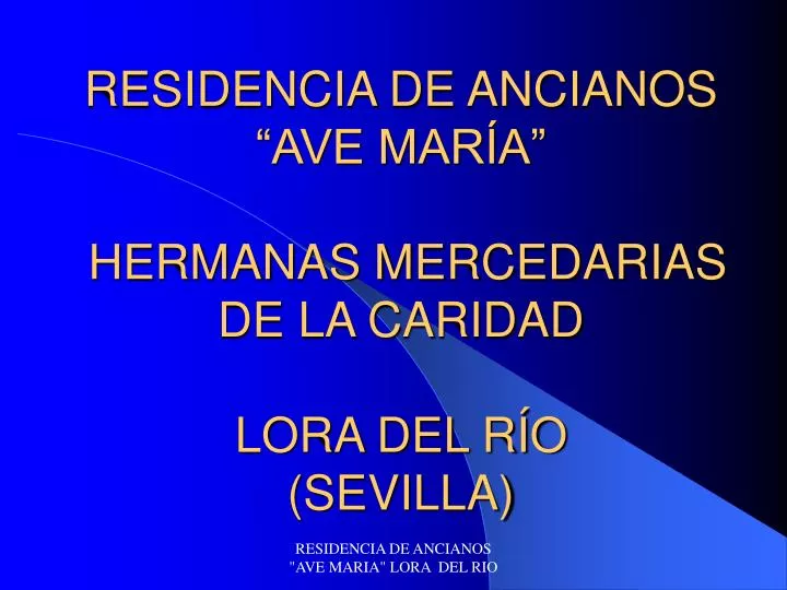 Residencia Ave María